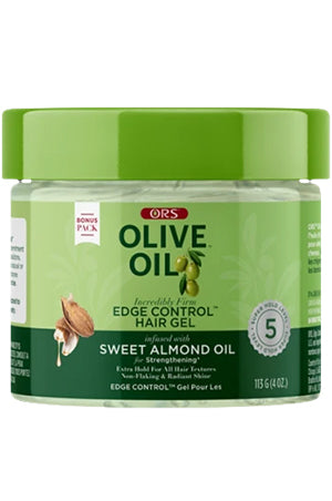 ORGANIC ROOT OLIVE Oil Edge Control Gel- Almond (4oz)
Sareya Beauty Supply store in calgary
ORS Olive Oil Edge Control Hair Gel 4 oz — alcohol-free, non-flaking edge gel with olive & sweet almond oil for extra-firm hold and radiant shine.